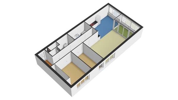 Floorplan - Coolhaven 555, 3023 BA Rotterdam